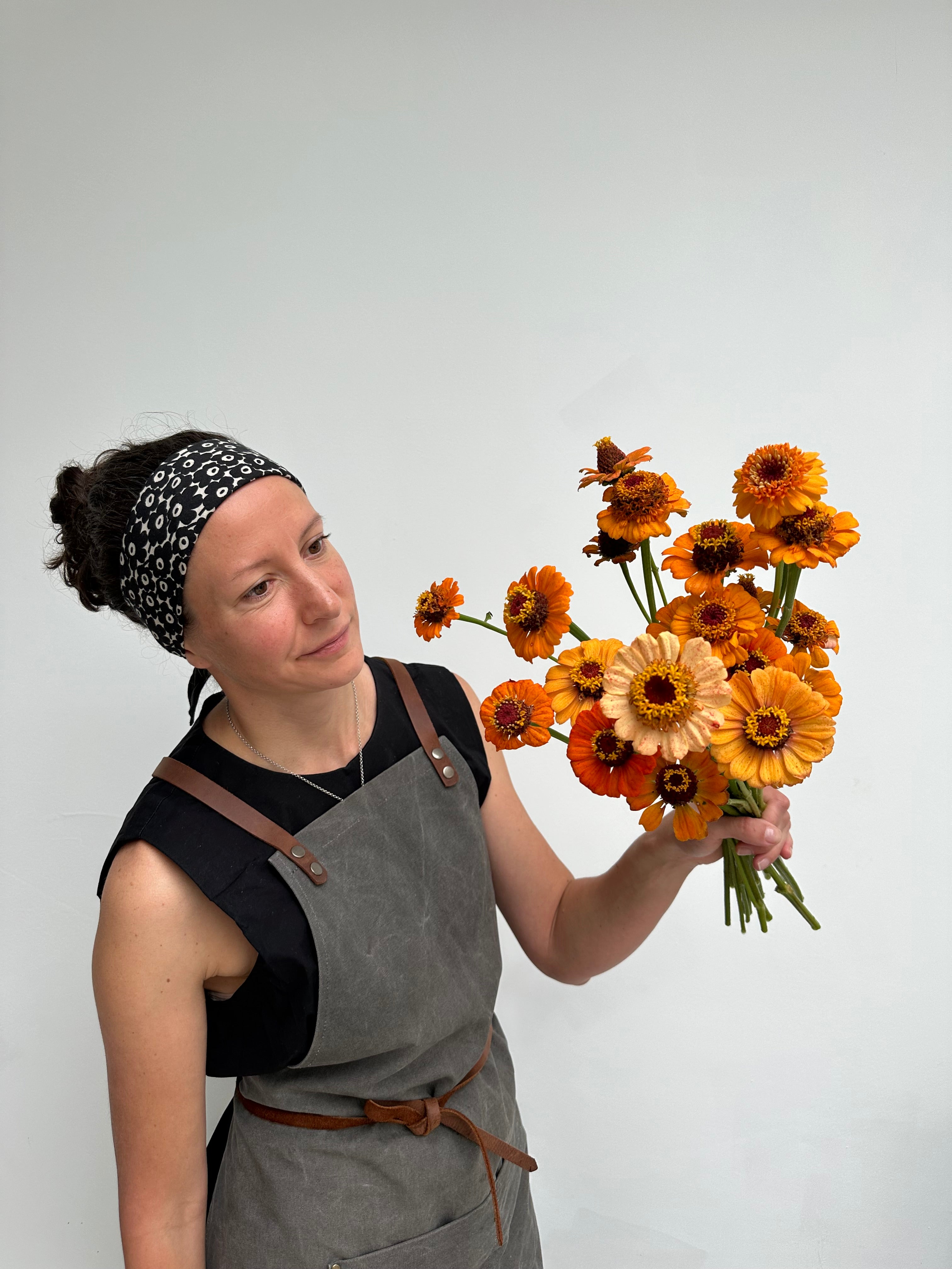 Zinnia Zinderella Orange