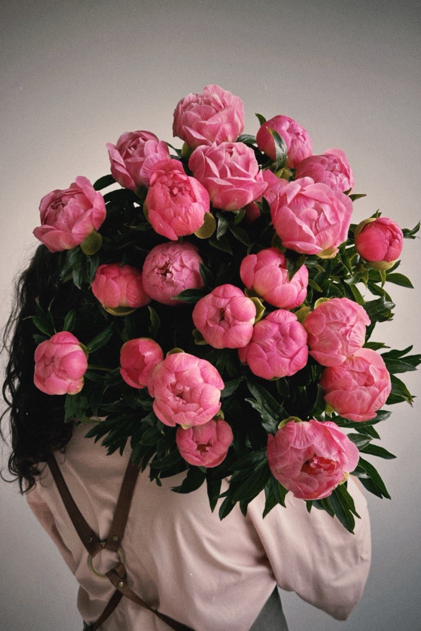 Peony Coral Charm
