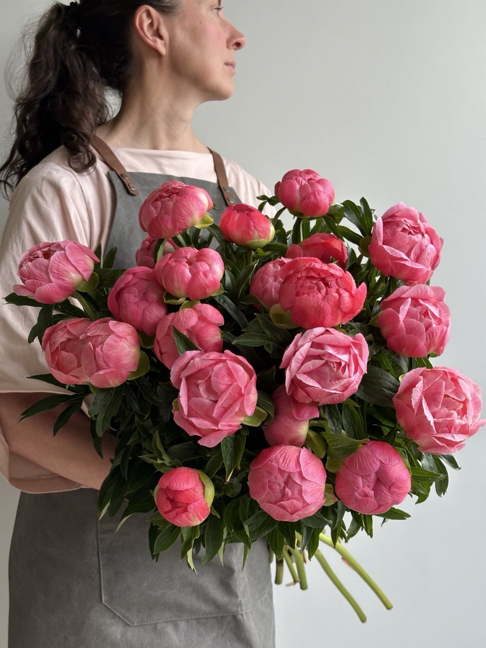Peony Coral Charm